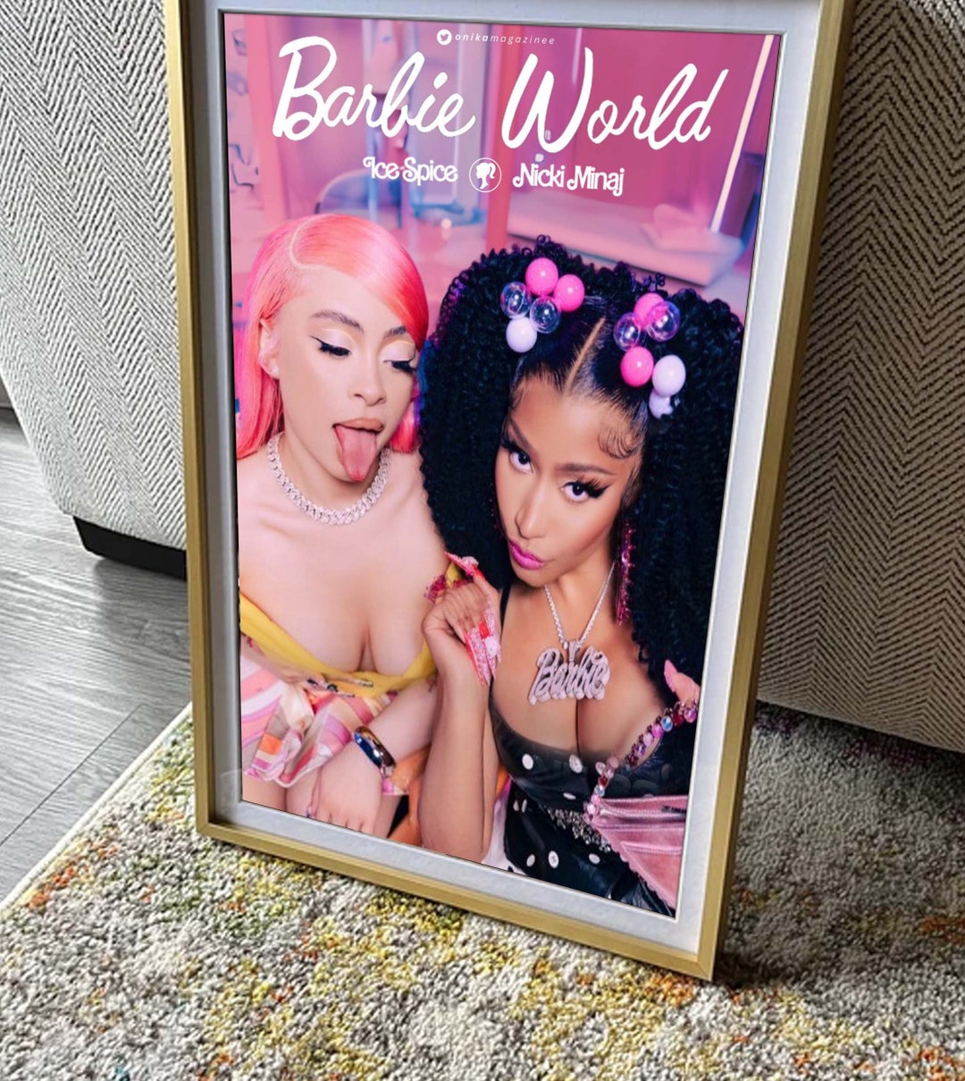 Barbie World Nicki Minaj Ice Spice Poster, Gift for Fan - Etsy