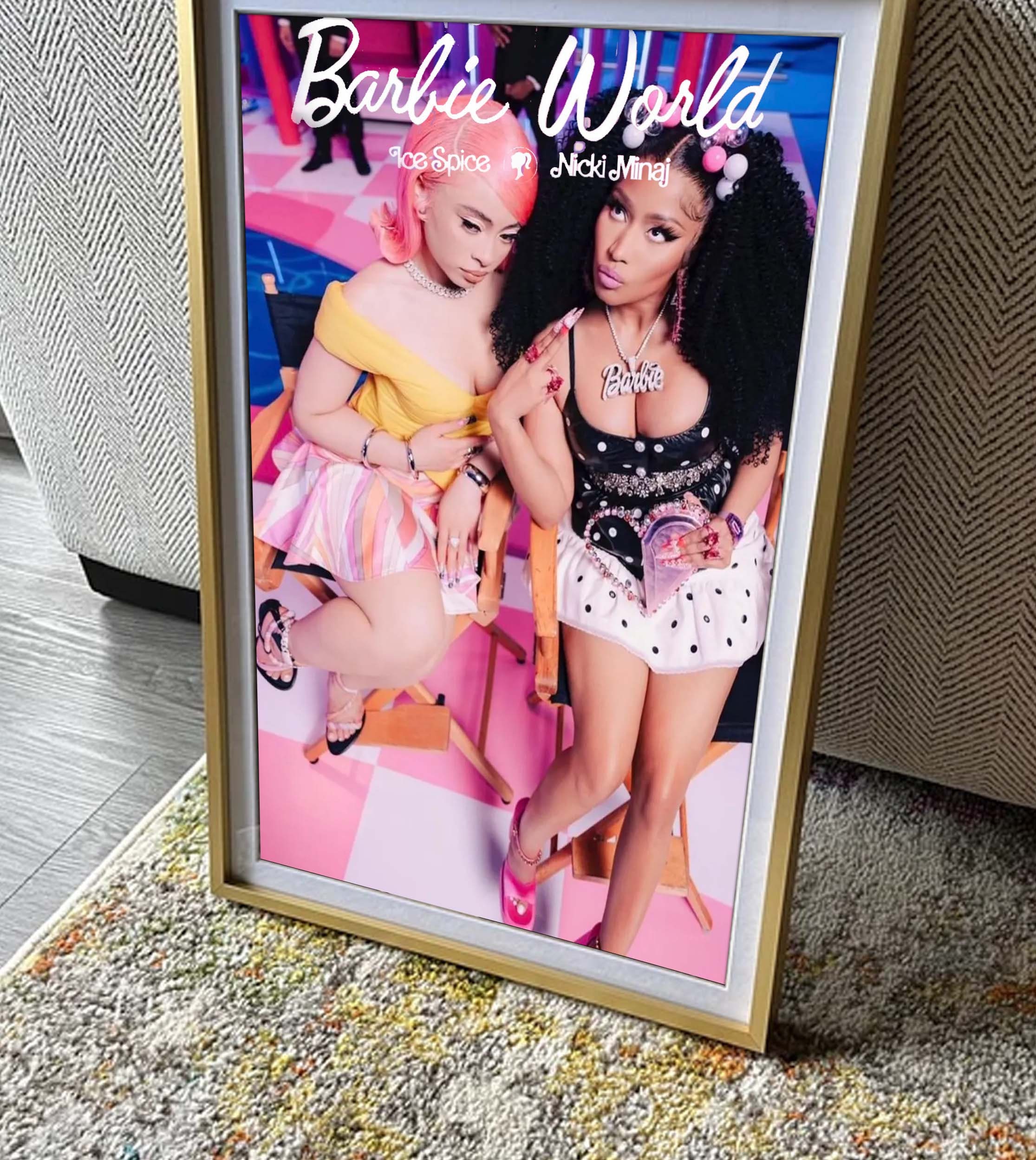 Barbie World Nicki Minaj Ice Spice Poster, Gift For Fan