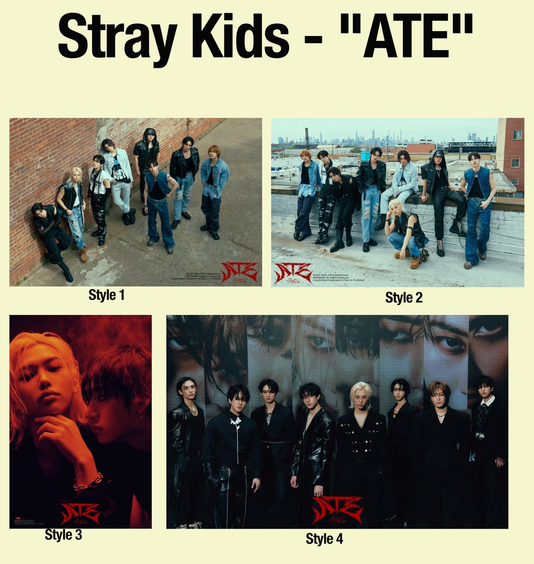 Stray Kids ATE Kpop Album Music Poster, Stray Kids ATE Album Poster