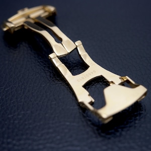 New 18MM Gold Stainless steel Deployment Clasp/Buckle For Omega Watches