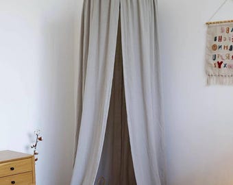 Organic Muslin Canopy for Kids Room | Bed Canopy | Nursery Tent | Play Canopy | Boho Kids Room Decor | Toddler Room Canopy | Cotton Canopy