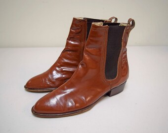 brass plum booties