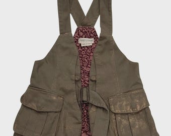 Project Alabama Machine/Gibo SpA 2004 Made in Italy Couture Hunting Vest Size 6