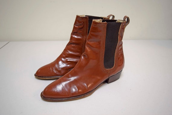 brass plum booties