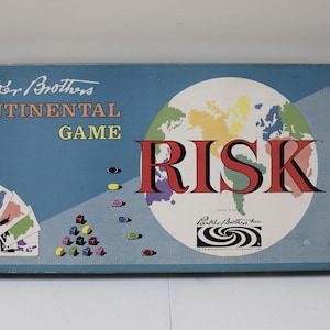 VTG 1959 Risk! Parker Brothers Continental Board Game 100% Complete~Near Mint
