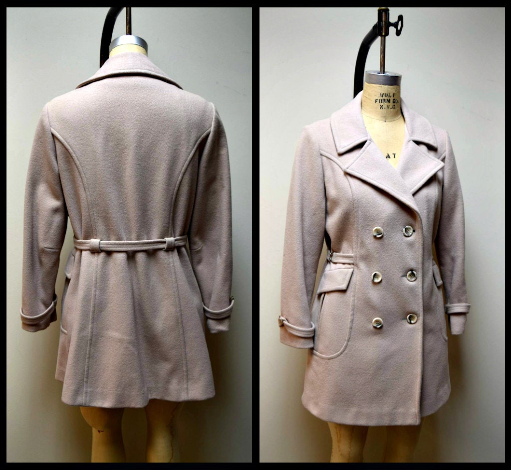 HERMES Trench Coat in Taupe Color Reindeer Size 46 - VALOIS VINTAGE PARIS