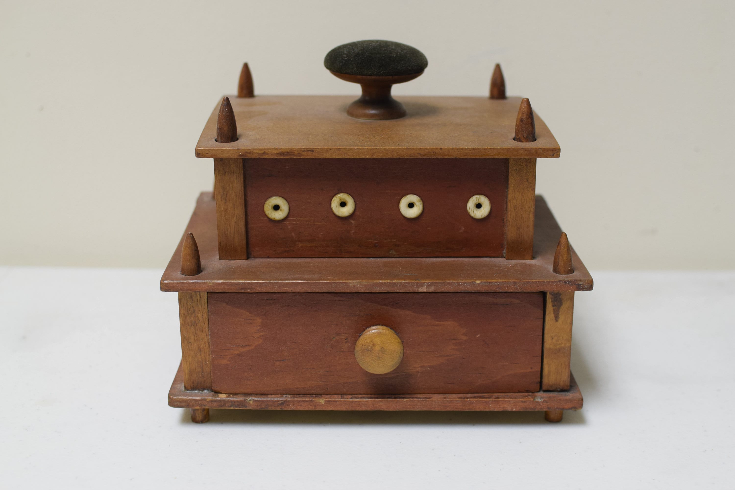 Antique sewing spool cabinet - Etsy 日本