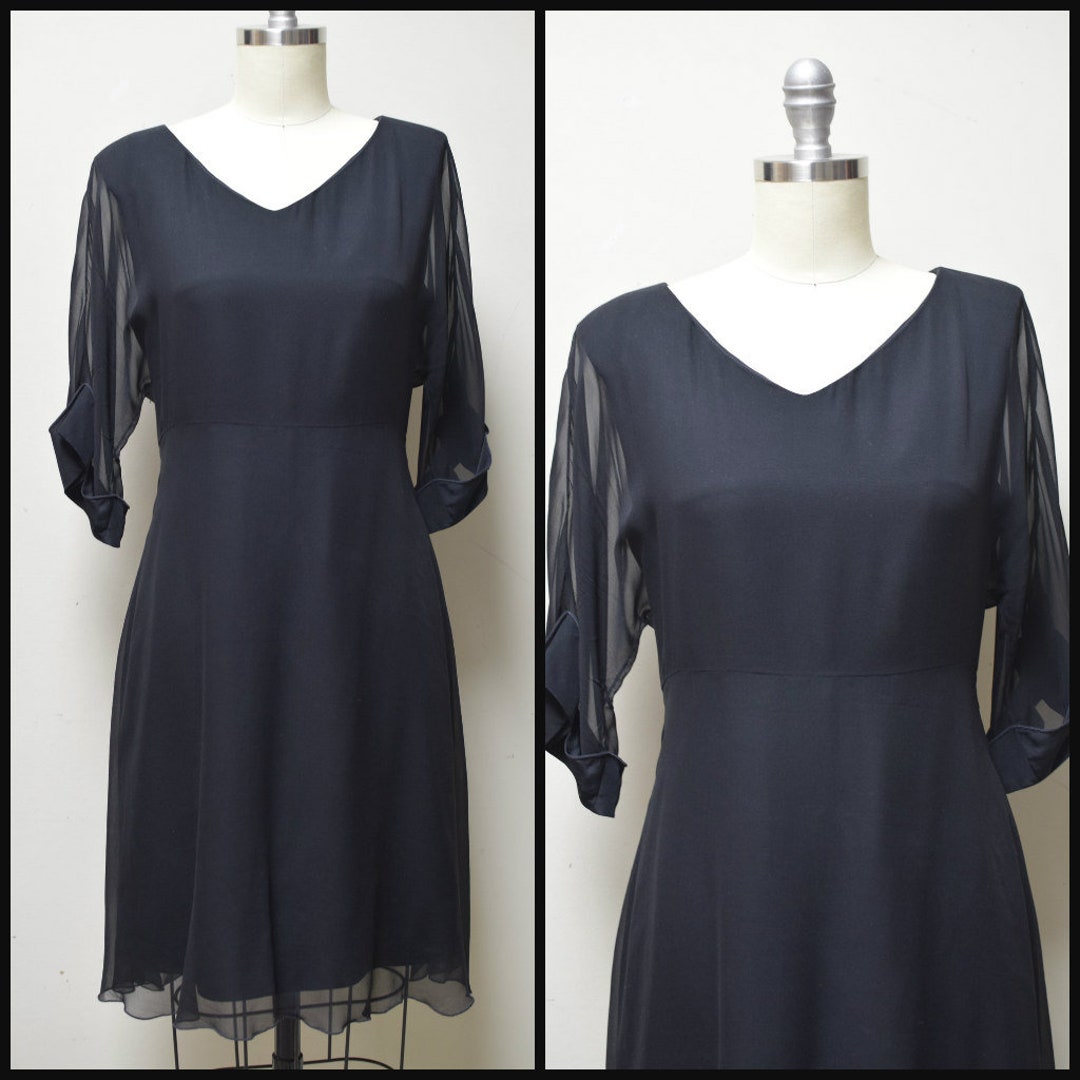 【2024年製 新品】 Dress Harp Holly's 70/80s Vintage 100% Sleeve Long Silk ワンピース