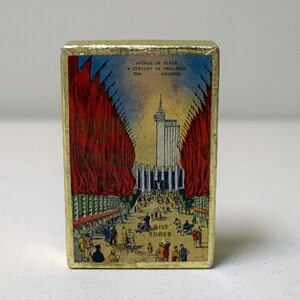 1934 CHICAGO WORLDs Fair Century of Progress Cartas de jogar completas Ex Cond