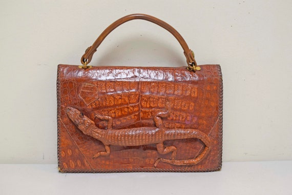 Lot of vintage bags including five in crocodile, a Louis…