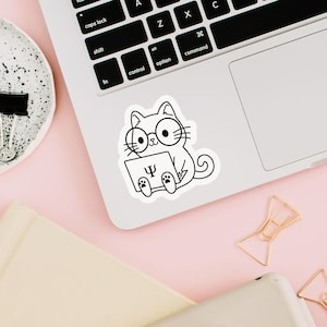 Cat Psychologist Sticker - Psychology Sticker - School Psychologist - Clinical Psychologist - Psychologist