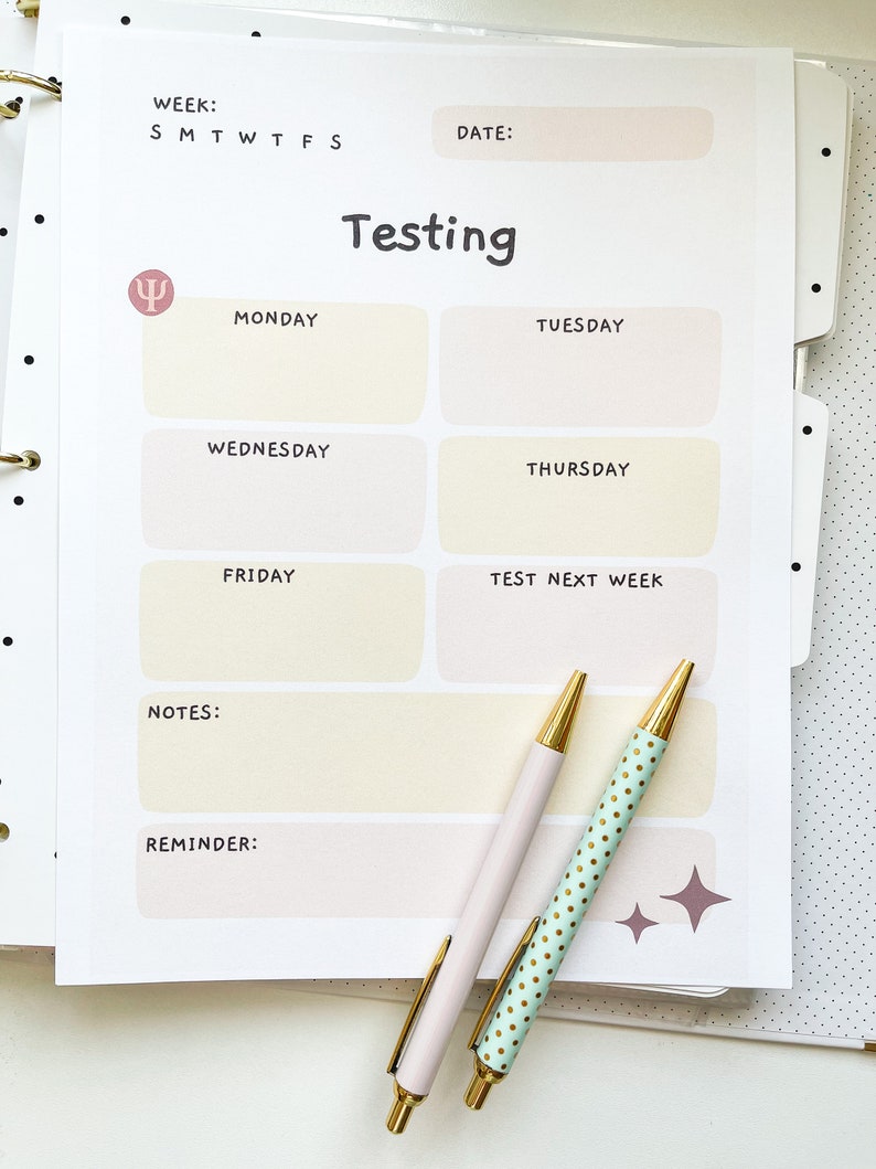 School Psychologist Planner Planner Inserts IEP Tracker Etsy