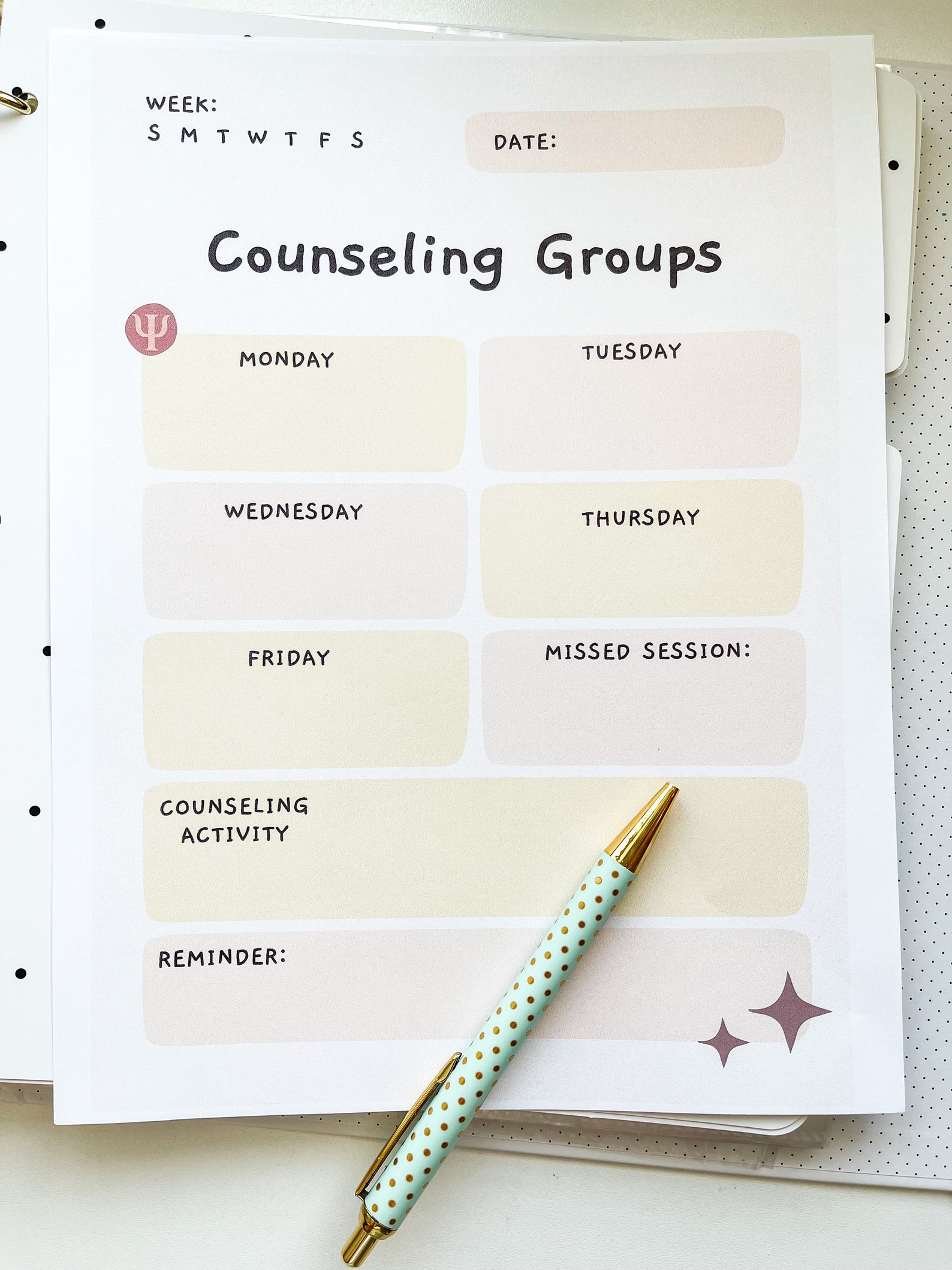 School Psychologist Planner Planner Inserts IEP Tracker Etsy