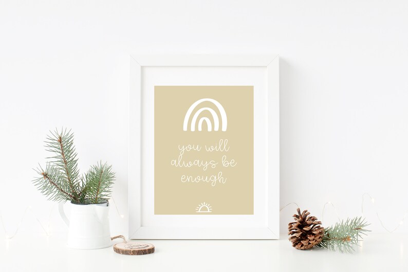 Always Enough Wall Art Counseling Office Decor Mental Health - Etsy