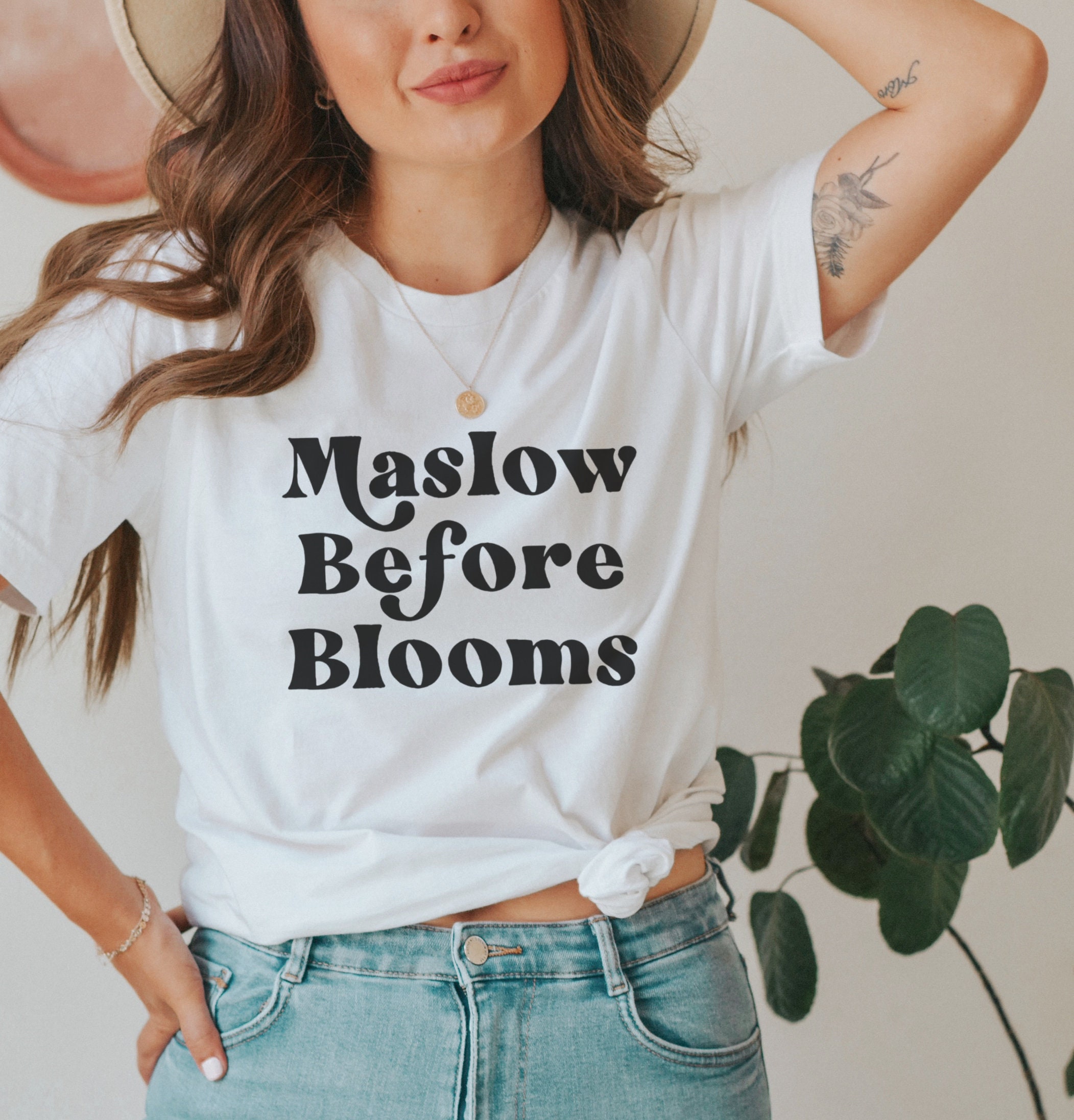 Maslow Before Blooms Shirt Vintage Teacher Shirt Counselor | Etsy