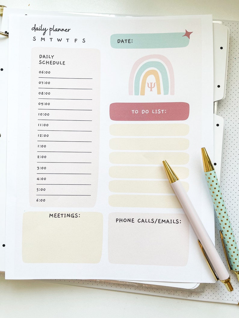 School Psychologist Planner Planner Inserts IEP Tracker Etsy