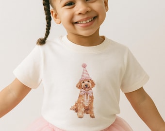 Girls Goldendoodle  Birthday Shirt - Birthday Girl Dog Shirt - Cute Birthday Girl Outfit - Dog Birthday