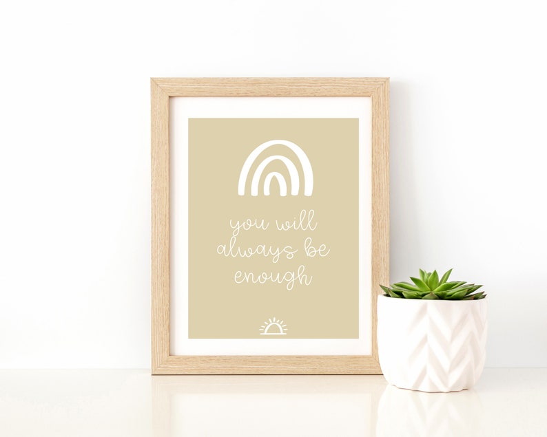 Always Enough Wall Art Counseling Office Decor Mental Health - Etsy