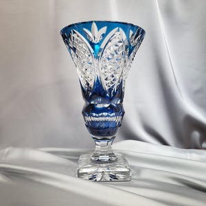 Val Saint Lambert Blue - Etsy