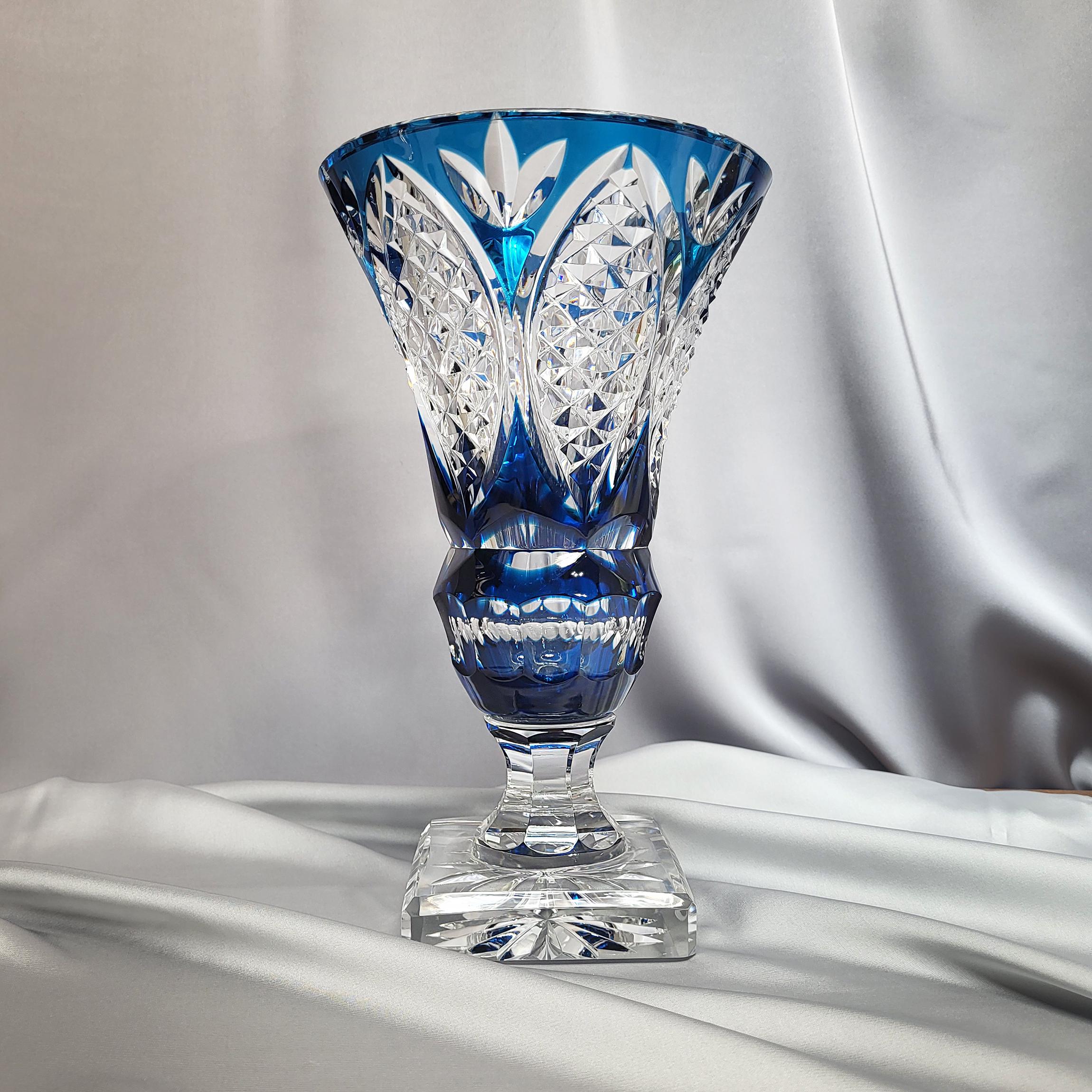 Val Saint Lambert Blue - Etsy