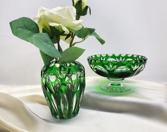 Stuart Crystal Cascade Fuchsia Cut Glass Rose Bowl - Etsy