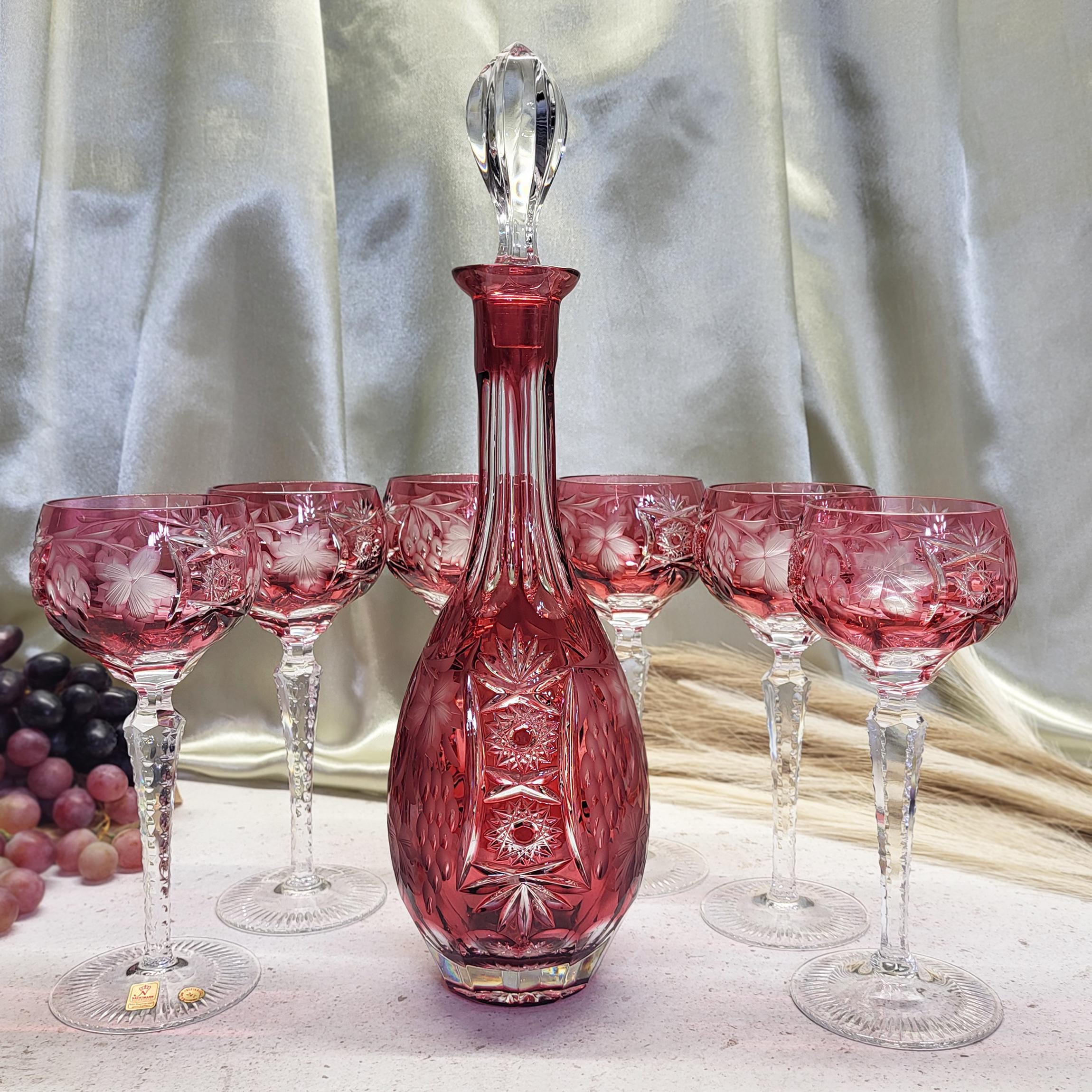 Nachtmann Crystal Cranberry - Etsy