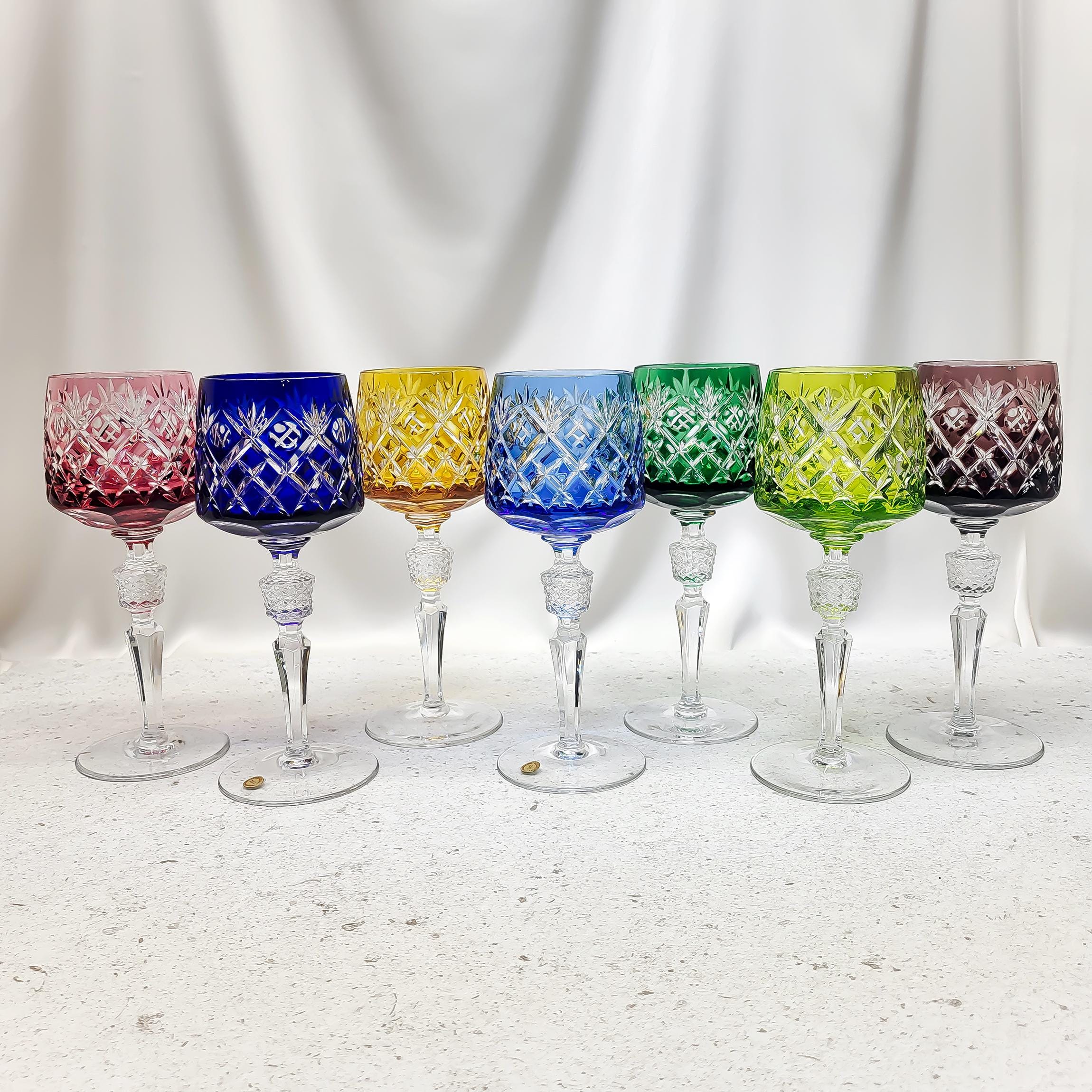 Nachtmann colored crystal glasses