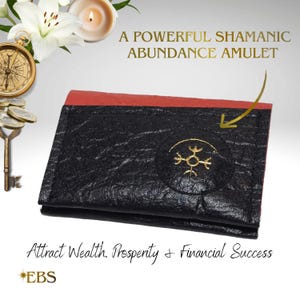 Abundance Wallet - Powerful Money Magnet Amulet, Alternative Leather Special Wallet, Magic Money Spell Gift for Him