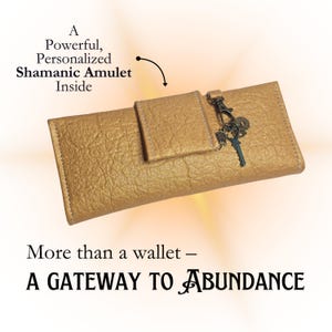 Abundance Amulett Geldbörse - Alternative Ledertasche für Frauen, kraftvoller Geldzauber & Magnet, einzigartiges Geschenk für Sie