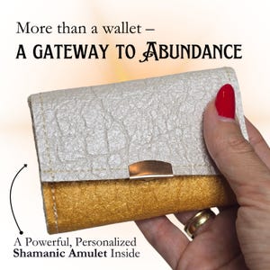 Abundance Wallet - Powerful Money Amulet, Alternative Leather Special Wallet, Magic Money Spell