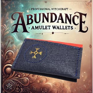 Abundance Wallet - Powerful Money Amulet, Alternative Leather Special Wallet, Magic Money Spell Gift for Him