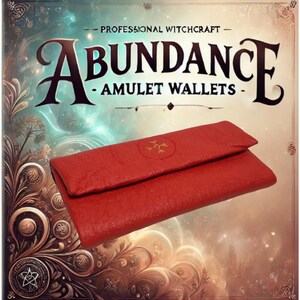 Abundance Amulet Wallet – Alternative Leather Woman Purse, Powerful Money Spell, Unique Gift for Her