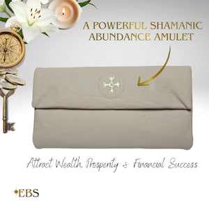 Abundance Amulett Geldbörse - Alternative Ledertasche für Frauen, kraftvoller Geldzauber & Magnet, einzigartiges Geschenk für Sie