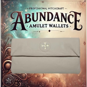 Abundance Amulet Wallet – Alternative Leather Woman Purse, Powerful Money Spell, Unique Gift for Her