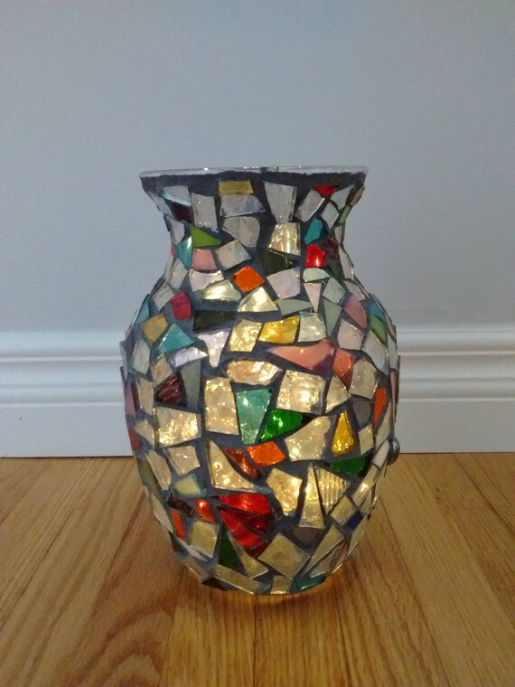 mosaic vase lamp