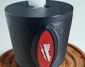 Dispensador de papel higiénico para manitas: un regalo divertido para hombres, manitas, padres y aficionados a las barbacoas con diseño industrial impreso en 3D.
