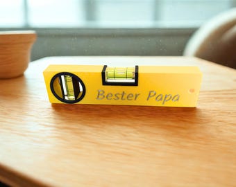 Nivel de burbuja personalizado con grabado – Regalo para papá – El mejor papá – Regalo para manitas – Regalo del Día del Padre – Herramienta de bricolaje, personalizado