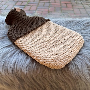 Hot Water Bottle Cover &quot;Elva&quot; Crochet Pattern