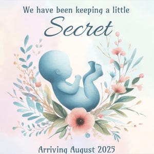 Tímea B. and Co. / Plantillas digitales para tarjetas de anuncio de embarazo y nacimiento de niño: editables e imprimibles para revelar el género del bebé y más