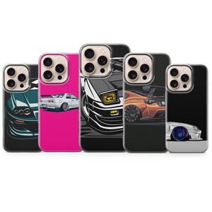 Funda para teléfono JDM para iPhone 17, 16, 15, 14, 13, 12, 11, Samsung S25, S24, S23, Pixel 10, 9, 8, 7, 6