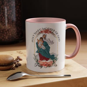 Catholic Mug- Holy Mary | Catholic Mothers Day | Virgin Mary Mothers Day | Catholic Gifts For Women | Virgin Mary Gift | Catholic For Women