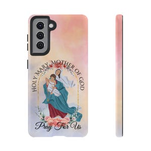 Katholische Telefonhülle - Mutter des Gottes Robuste Telefonhülle | Katholische Geschenke für Frauen | Katholische Muttertagsgeschenke | Jungfrau Maria Muttertag