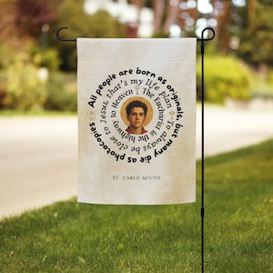 Carlo Acutis Garden Flag