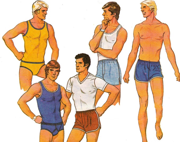 Mccall's 3438 70s Mens Underwear Pattern Retro Briefs Etsy Australia