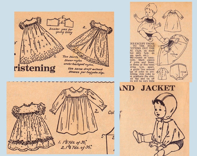 60s Vintage Baby Sewing Pattern Drafting Book by Enid Etsy