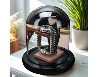 Vintage Watch Stand for Desk or Nightstand, Creative Wrist Watch Display Holder, Small Organizer for Men&#39;s Accessories & Storage