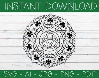 Irish Mandala Etsy