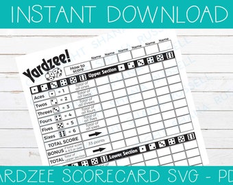 Download Yardzee Svg Etsy