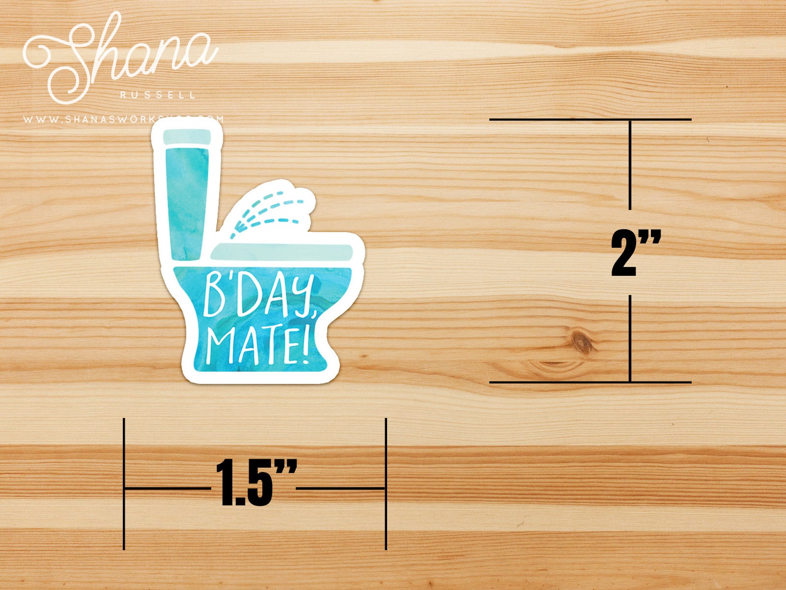 B'day Mate Funny bidet sticker bathroom humor bathroom Etsy