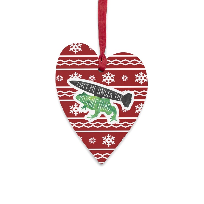 Missile Toad Christmas Ornament Wooden Ornament With Etsy